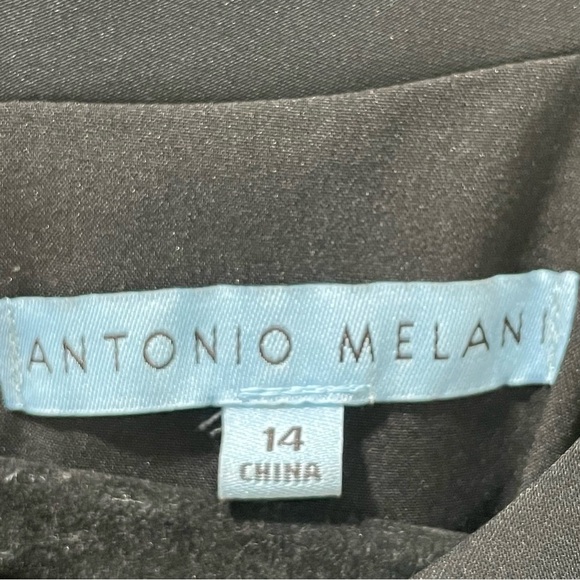 NWT Antonio Melani Women's Size 14 Black Tara JumpSuit Tank Ruffle Top Pockets - Picture 8 of 14